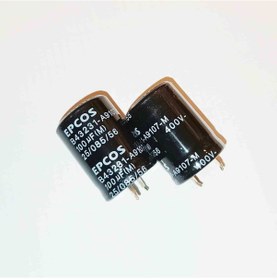 Resim B43231a9107m 100mf 400v 22x30 Epcos Elko Kondansatör 2 Adet 