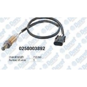 Resim Bosch Renault Oksıjen Sensoru Clio I 96> Kangoo 97> Twingo 96> 1.2 D7f - 0258003892 