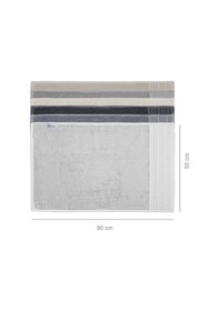 Resim Softure 3 Lü El Yüz Havlusu Günlük Kullanım 50x90 Cm Yumuşak, Dayanıklı Bej Tonlar Gri Tonlar 