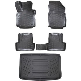 Resim Rizline Renault Captur 2013-2020 3D Paspas Ve Bagaj Havuzu Seti 