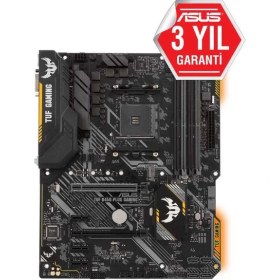 Resim Asus Tuf B450-Plus Gaming AMD B450 AM4 DDR4 4400 Mhz ATX Anakart 