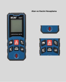 Resim ZERO LAND DRNDS Profesyonel Lazer Metre Hassas Ölçüm ve (190458) Dijital Ekran 