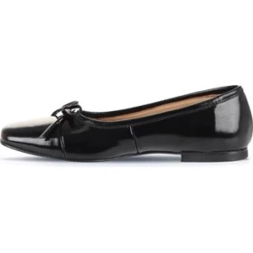 Resim Bueno Shoes Siyah Rugan Deri Kadın Babet 01WD1302 01WD1302 