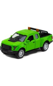 Resim Mixoyuncak Metal Ford Ranger Pikap Çek Bırak Işıklı Yeşil 12 cm 