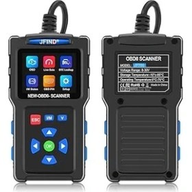 Resim SHC4200 JF700 Obdii 16 Pin Arıza Tespit Tarayıcı Hata Kod Okuyucu Türkçe Dil Destekli 