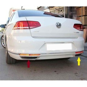 Resim Passat B8 Egsoz Krom Çerçevesi 2 Parça 2015 2016 2017 2018 2019 1 