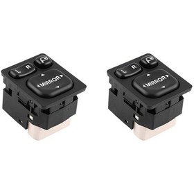 Resim Çeşitli Modeller İçin 2x 9 Pinli Dikiz Aynası Güç Anahtarı - Kolay Kontrol 