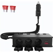 Resim Dream011 Tr-55d 7si 1 Arada Araç Fiş Bölücü 180w Çift Pd Qc3.0 Hızlı Şarj 12v 24v İphone Uyumlu Araç Şarj Adaptörü 