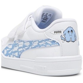 Resim Puma Multiflex Slıcy Moster V Inf 398013-01 İlk Adım Bebek Ortopedik Çocuk Spor Ayakkabı Beyaz 