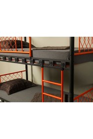 Resim ARGİMO TEKNOR 90x190 Ve 90x200 Yatak Ölçülü Genç Çocuk Odası Metal Ranza 