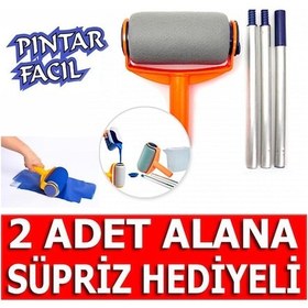 Resim Damlatmayan Boya Rulosu Saplı Boyacı Rulo Fırça Seti Pintar Facil N11.792 