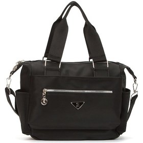 Resim Kadın Çok Bölmeli Günlük Seyahat El Ve Omuz Çantası Siyah 