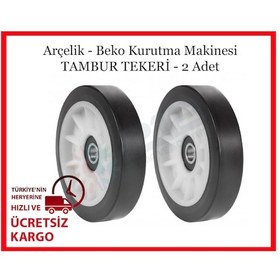 Resim Arçelik Uyumlu 3883 Kt Çamaşır Kurutma Makinesi Tekerleği (2 Adet) - 555546107 