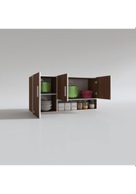 Resim Kenzlife hazır mutfak mirandus32 cvz 060*120*32 mutfak banyo dolabı kapaklı raflı 