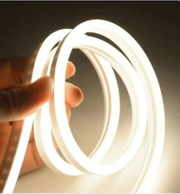 Resim Yuled 10 Metre Günışığı Neon 220v Esnek Hortum Şerit Led Işık+fiş 