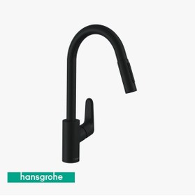 Resim Hansgrohe Focus M41 Mat Siyah Eviye Bataryası 31815670 