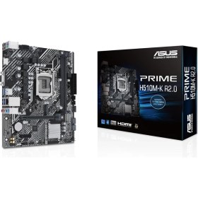 Resim Prime H510M-K R2.0 Intel H470 LGA1200 Ddr4 3200 HDMI VGA M2 Usb3.2 Matx Asus 5x Protection Iii, Armoury Crate, Ai Suite 3 