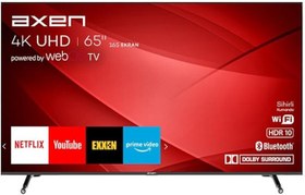 Resim Axen AX65FIL240 65" 165 Ekran 4K UHD Webos Smart Frameless LED TV 
