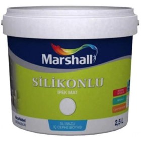 Resim Marshall Silikonlu Ipek Mat 2.5 Lt Ral 7016 Anterasit Gri Rengi (makinada Renklendirilir) 