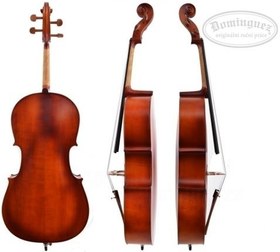 Resim Dominguez DCR14NM Çello - 1/4 (Eğitim - Başlangıç Seviyesi) | Gül Ağacı (Rosewood) Görünümlü Bitiş, Abanoz Klavye ve Burgular, Küçük Müzisyenler İçin Ergonomik Ölçü | Uyum: 1/4 (Çeyrek Boy) Çello 