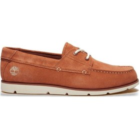Resim Timberland Erkek Grafton Bay Lace Up Rust Süet Loafer-7059 Pas 
