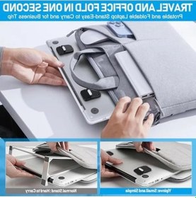 Resim Taşınabilir Hafif Dizüstü Bilgisayar Standı, Havalandırmalı Ve Ergonomik Tasarım 
