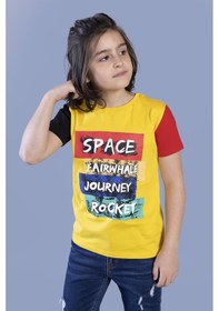 Resim Toontoy Kids Toontoy Erkek Çocuk Kolları Garni Detaylı Baskılı Tişört Kırmızı 