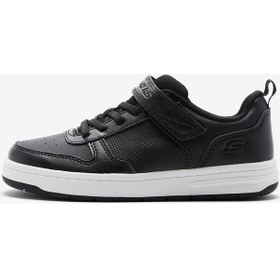 Resim Skechers Smooth Street Büyük Erkek Çocuk Siyah Spor Ayakkabı 405632l Bkw Siyah 
