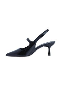 Resim Poletto Hakiki Deri Sıyah Ayakkabı Stiletto 9841 112-2432 Siyah 