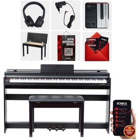 Resim Rennes Cl-228bk Tuş Hassasiyetli 88 Tuş Dijital Piyano Siyah 