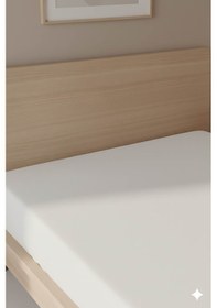 Resim %100 Pamuk Ranforce Premium Tek Kişilik Lastikli Çarşaf - Beyaz Beyaz 