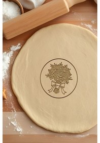 Resim Evlilik Çiçeği Kurabiye Kalıbı, Hamur Şekillendirici, Bisküvi Kalıbı, Kolay Kesim Ucu Beyaz 