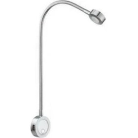 Resim Dizaynaks Dizayn Yatak Başı USB Şarjlı Okuma Lambası Esnek Bükülebilir Krom 