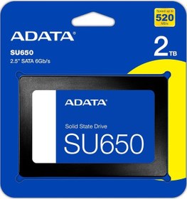 Resim Adata 2tb 2.5" Su650 520-450mb-s Asu650ss-2tt-r Ssd Harddisk 