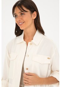 Resim U.s. Polo Assn. Kadın Ekru Ceket 50284004-vr019 Ecru Ekru 