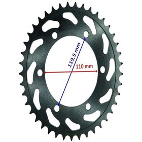 Resim YAMAHA UYUMLU R25 MT-25 ARKA DİŞLİ 520-41T İÇ 110 MM 6 DELİKLİ ÖM 