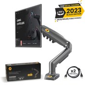 Resim North Bayou NB F80U 17-30\ Amortisörlü 2-9 kg Monitör Standı 2023 Edition (2xUSB Kablolu) 
