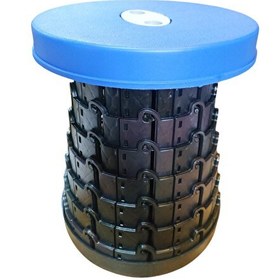 Resim Sea Horse Teleskopik Katlanabilir Akordiyon Lacivert Kamp Taburesi 