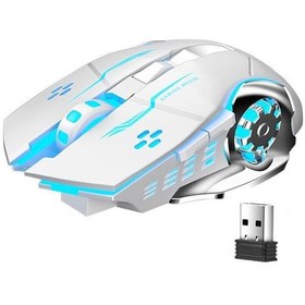 Resim UpWay TW-Q13 2400 DPI Sessiz Kablosuz RGB Oyuncu Mouse 