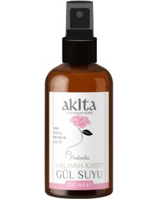 Resim Akita Doğal Cam Şişe Gül Suyu 100 ML 