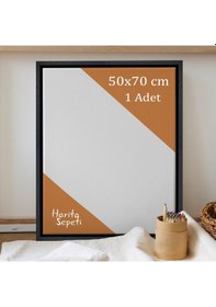 Resim Siyah Çerçeveli Tuval 50 x 70 CM Yatay & Dikey Profesyonel %100 Pamuk Boş Tablo 