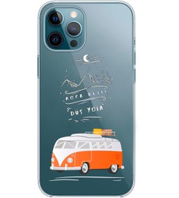 Resim mooodcase Iphone 12 Pro Max Uyumlu Rota Belli Lens Korumalı Şeffaf Telefon Kılıfı 