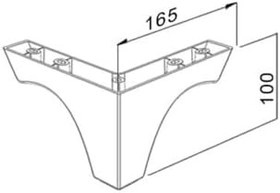Resim KANEPE KOLTUK BAZA SEHPA TV ÜNİTESİ PLASTİK AYAK YENİ NOVA 10 CM CEVİZ Ceviz 