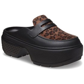 Resim Crocs Stomp Leopard Loafer Kadın Terlik 210366 210366 0zr 