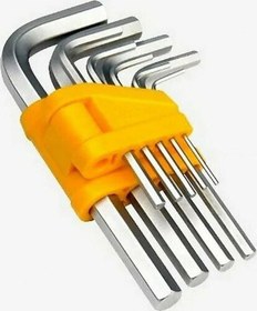 Resim Altıköşe Uzun Alyan Seti 120 Mm 9 Parça 