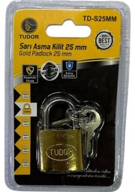 Resim Tudor 25 Mm Kısa Sarı Asma Kilit 