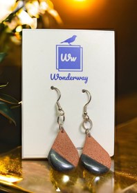 Resim wonderway Polimer Kil Küpe- Çikolatalı Dondurma 