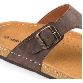 Resim Muya Kenza Anatomik Erkek Terlik Kahverengi 44 