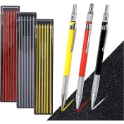 Resim Dadata 3 Adet Çelik Boru Tesisatçı Kaynakçı Inşaat Ahşap Işçisi Için Yerleşik Kalemle ile Ayarlanan Mekanik Marangoz Kalemleri (Yurt Dışından) 