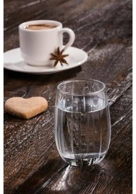 Resim Linka Kahve Yanı Su Bardağı 